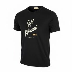 Maison Kitsuné x END. Cafe Club Graphic Print T-Shirt - Men’s Medium